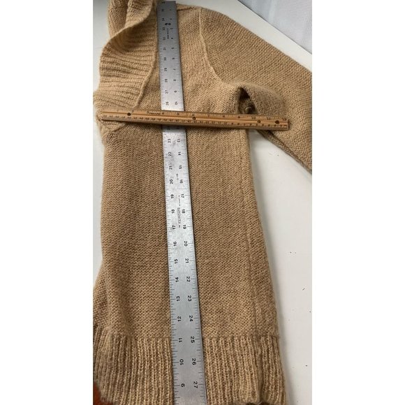 J.Crew Womens Pullover Sweater Brown Long Sleeve Shawl Collar Oversize Knit L - Picture 5 of 7